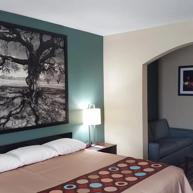 غرفة بسرير كينج بحوض استحمام لذوي الإعاقة، Super 8 By Wyndham Port Arthur/Nederland Area 3/9
