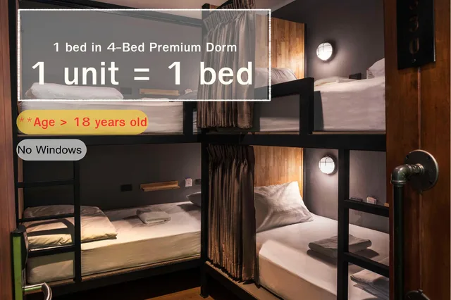 سكن مشترك مختلط ديلوكس بأربعة أسرّة، Timber Hostel 1/2