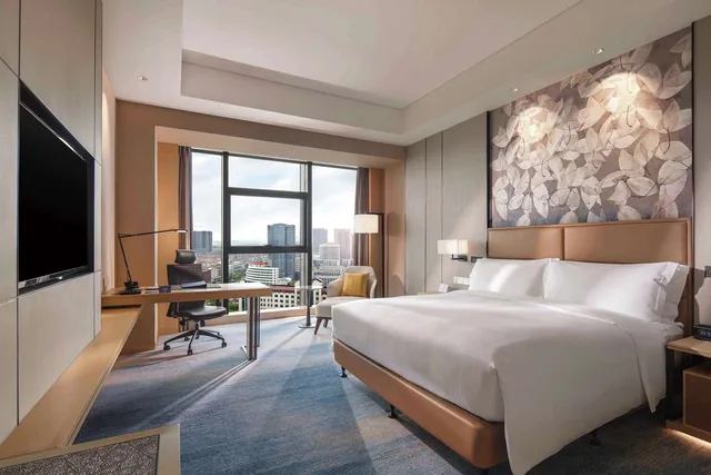 غرفة ديلوكس بسرير كينج، Doubletree By Hilton Yangzhou 1/2
