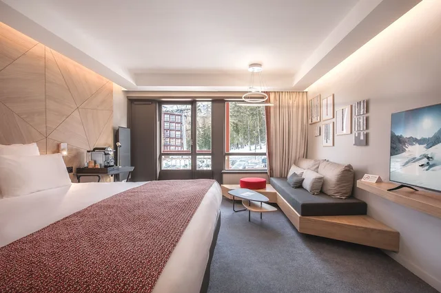 غرفة عائلية بشرفة، Hotel Mercure Les Arcs 1800 & Spa 3/5
