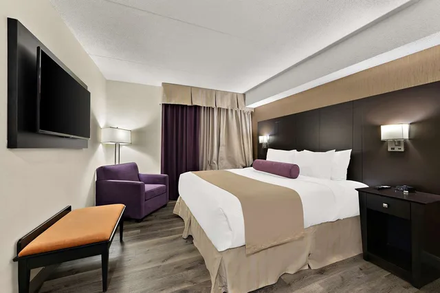 جناح بسرير كوين مع أريكة بمطبخ صغير، Best Western Plus Toronto North York Hotel and Suites 1/2