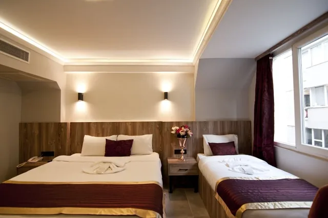 غرفة قياسية ثلاثية بسرير كوين وسرير فردي، Vali Konak Hotel 3/8