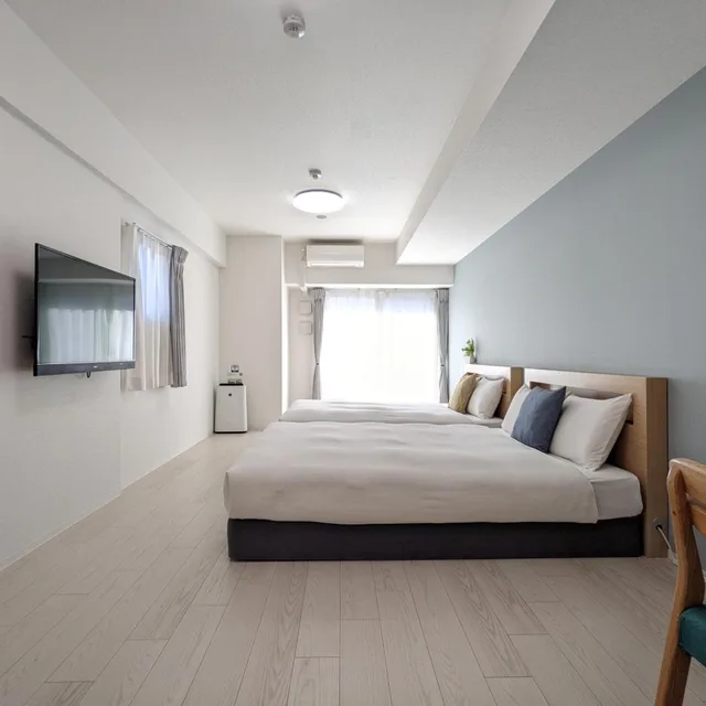 غرفة ديلوكس بسريرين مزدوجين، ESLEAD HOTEL Namba South III 1/8