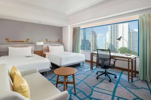 غرفة ديلوكس بسريرين منفصلين مع دخول صالة النادي، LE MERIDIEN JAKARTA 4/9