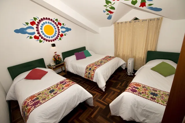 غرفة رباعية بسرير مزدوج وسريرين منفصلين، Cusco Plaza Nazarenas 7/10