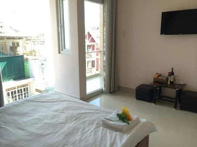 غرفة قياسية بسريرين مزدوجين، Nguyen Minh Hostel 4/5