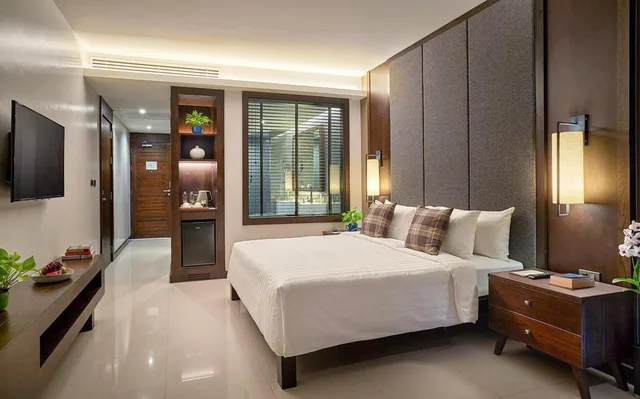 غرفة بسرير مزدوج بإطلالة على الحديقة، Khanom Beach Resort and Spa 2/5