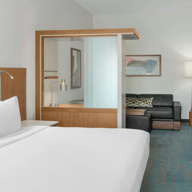 جناح بسرير كينج مع سرير سحّاب إضافي مع أريكة، SpringHill Suites Detroit Auburn Hills 2/9