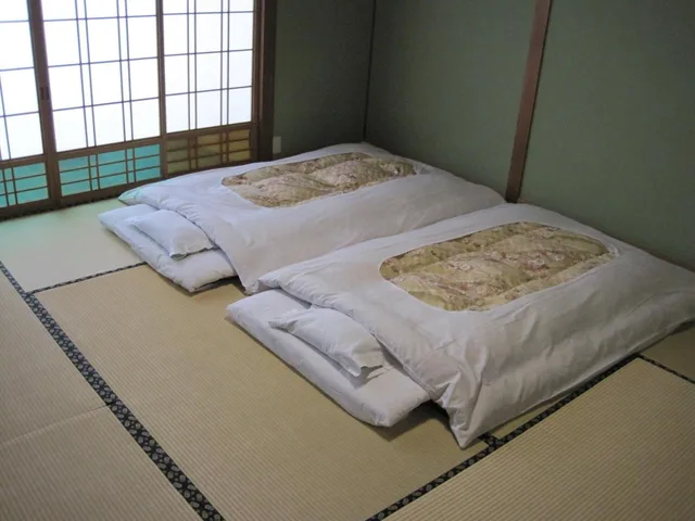 غرفة يابانية سوبيريور بإطلالة على البحر بحمام مشترك، Suminoe Ryokan 1/1