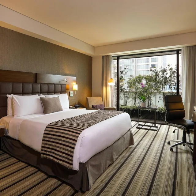 غرفة ديلوكس بسرير كينج بإطلالة على المدينة، JW Marriott Hotel Mexico City Santa Fe 3/10