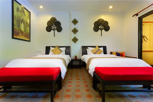 غرفة ديلوكس بسريرين منفصلين بإطلالة على المسبح، La Residence WatBo Hotel 6/10