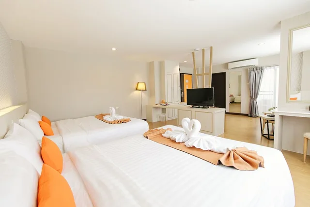 جناح عائلي بسرير كينج وسرير كوين، De Hug Hotel & Residence 1/4