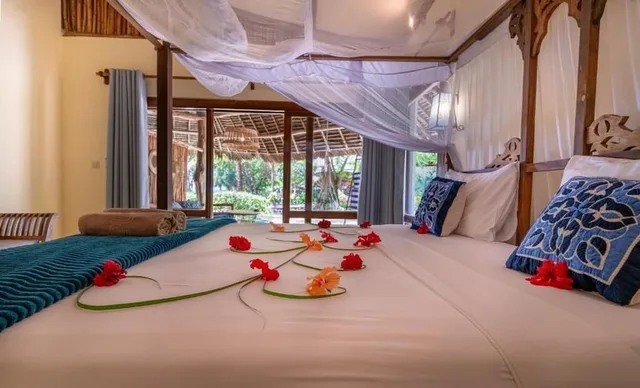 غرفة سوبيريور بسرير كينج بإطلالة على البحر، Marafiki Bungalows 4/7