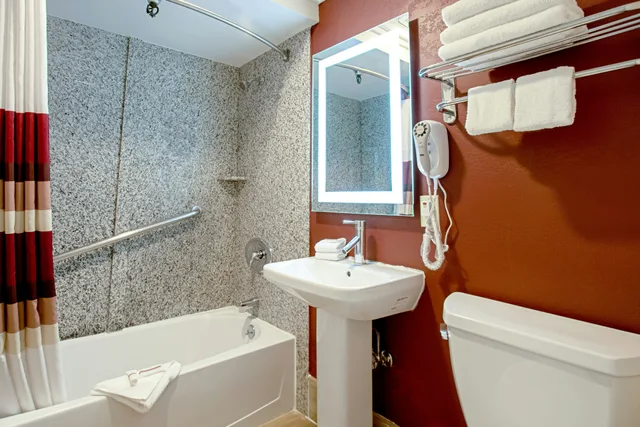 غرفة ديلوكس بسرير كوين، Red Roof Inn & Suites Monterey 4/4