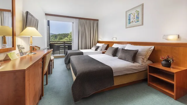 Superior, 1 Double and 1 Single Bed, with Extra Bed, Lake Side، Hotel Jezero - Plitvice Lakes National Park 1/4