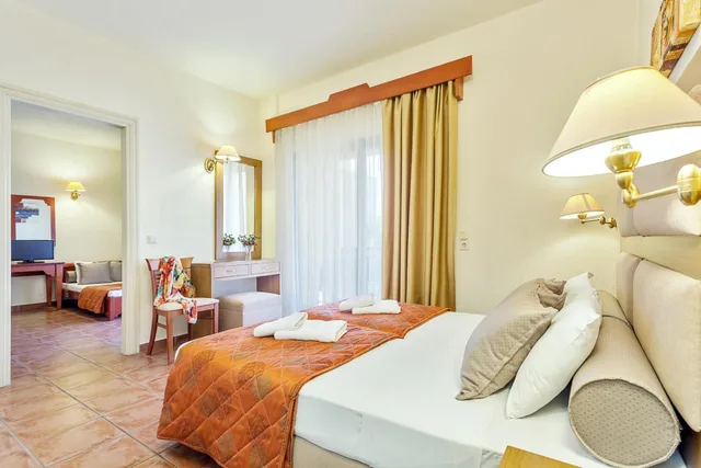 غرفة عائلية بإطلالة على الحديقة بغرفة نوم واحدة، Rigas Hotel Skopelos 6/9