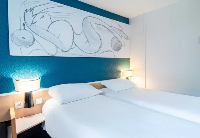 غرفة بسريرين منفصلين، B&B Hotel Limoges 3 2/4