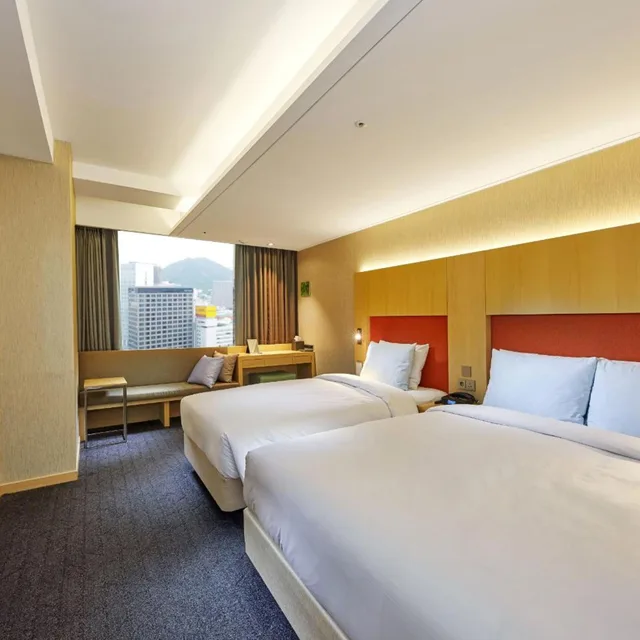 غرفة ديلوكس بسريرين منفصلين، Hotel Midcity Myeongdong 4/9