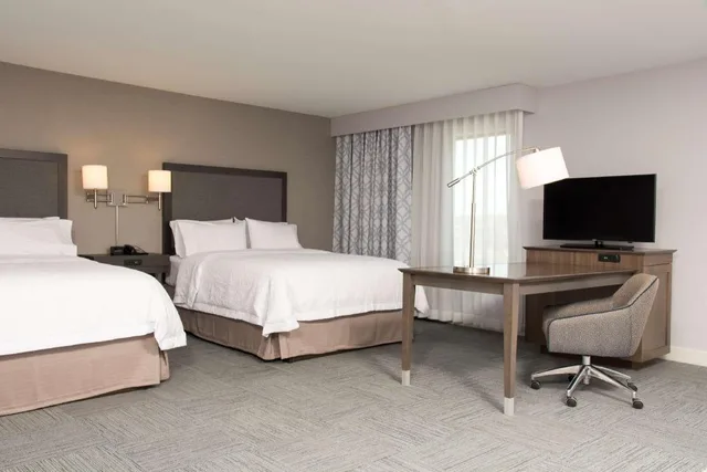 جناح استوديو بسريرين كوين مع أريكة، Hampton Inn & Suites Michigan City 2/2
