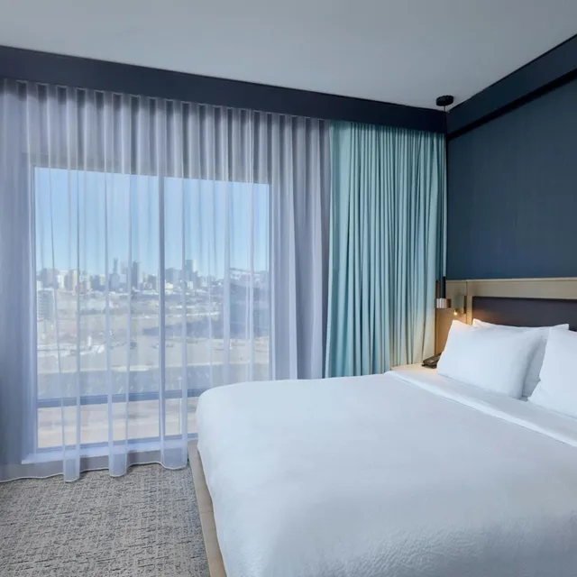 جناح كبير بسرير كينج بإطلالة على المدينة بغرفة نوم واحدة، Courtyard by Marriott Denver Downtown West 1/3
