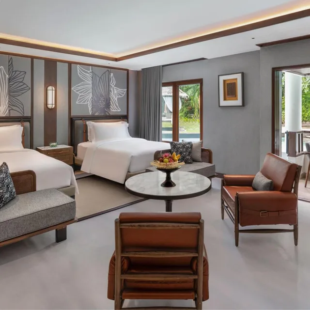 استوديو ديلوكس بسريرين مزدوجين بشرفة، The Laguna A Luxury Collection Resort And Spa 1/3