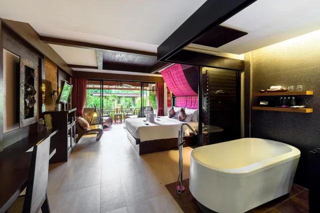 غرفة ديلوكس بسرير كينج بإطلالة على الحديقة، Samui Jasmine Resort 1/1