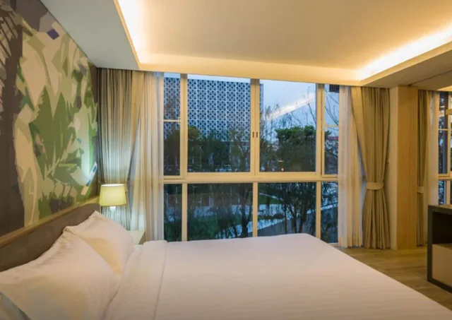 غرفة ديلوكس بسريرين منفصلين بشرفة، The Idle Hotel & Residence 5/10