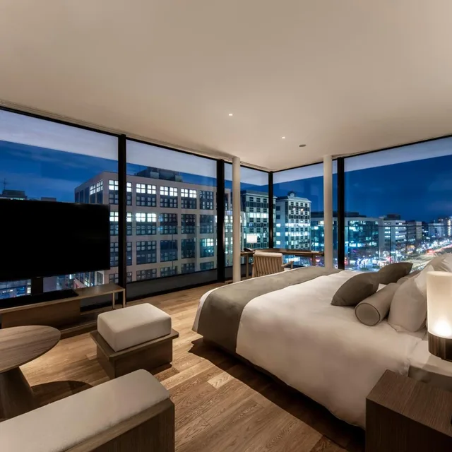 غرفة ركنية بسرير مزدوج بشرفة، The Royal Park Hotel Iconic Kyoto 1/6