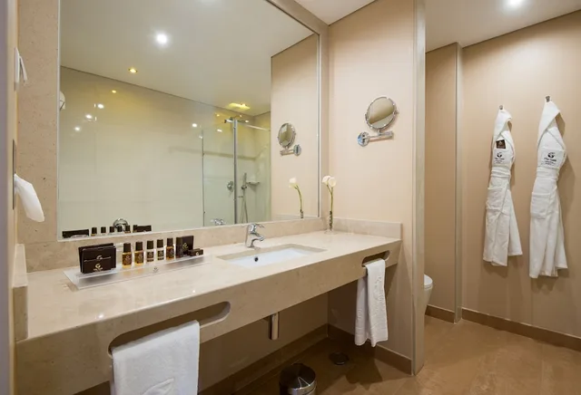 غرفة بريميوم بسرير مزدوج بإطلالة على البحر بشرفة، Vila Gale Collection Palacio dos Arcos 8/10
