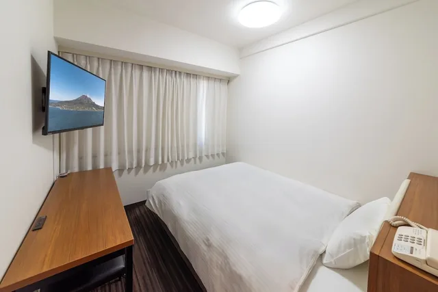 غرفة اقتصادية بسرير مزدوج، Kagoshima Washington Hotel Plaza 4/4