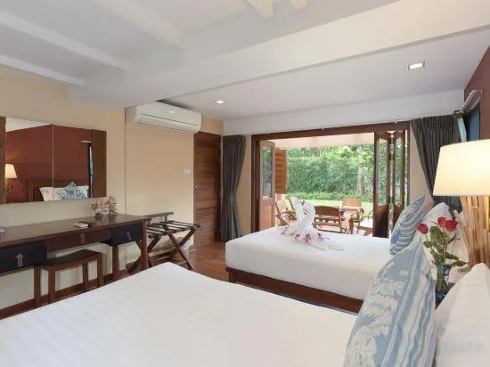 فيلا بسرير مزدوج وسريرين منفصلين بغرفتي نوم بحوض استحمام، Raya Resort Beach front - The Most Green Resort in Cha-am 1/1