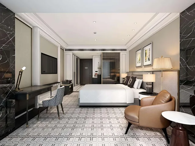 جناح حصري بسرير كينج بمنطقة جلوس مع دخول الصالة في طابق مرتفع، PULLMAN BEIJING SOUTH 7/10