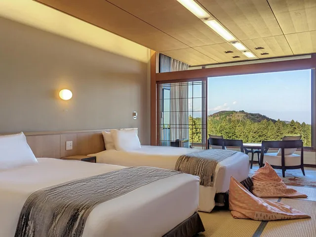 غرفة بريميوم بسريرين منفصلين بأرضية تاتامي في الطابق العلوي، HAKONE YUNOHANA PRINCE HOTEL 2/6