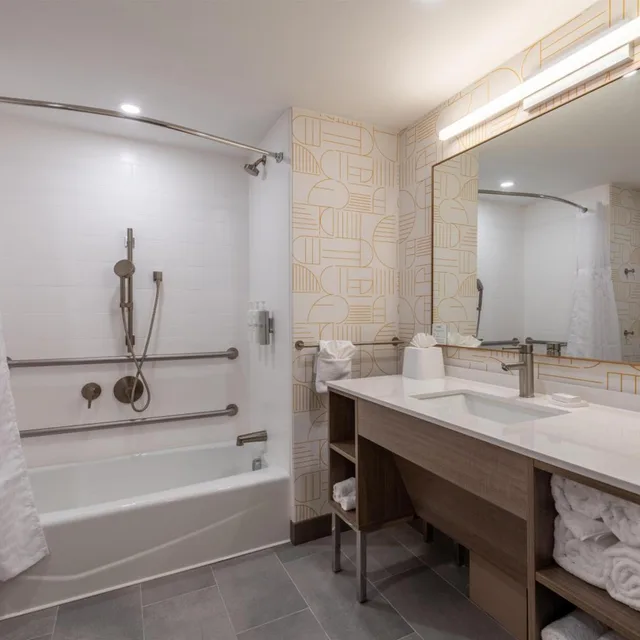 Studio, Suite, 2 Queen Beds, Bathtub, Accessible, Home2 Suites by Hilton North Attleboro 5/6
