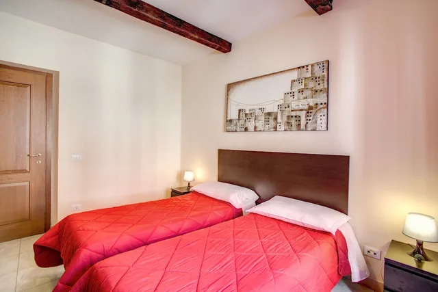 غرفة بسريرين منفصلين بحمام مشترك، Hotel Mosaic 2/4