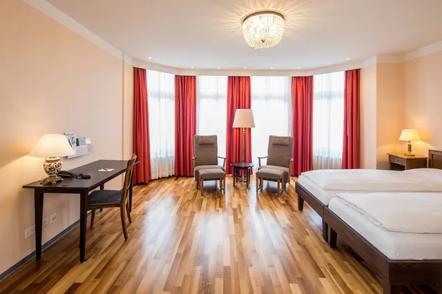 غرفة سوبيريور بسرير مزدوج، Hotel Schweizerhof Basel 3/7