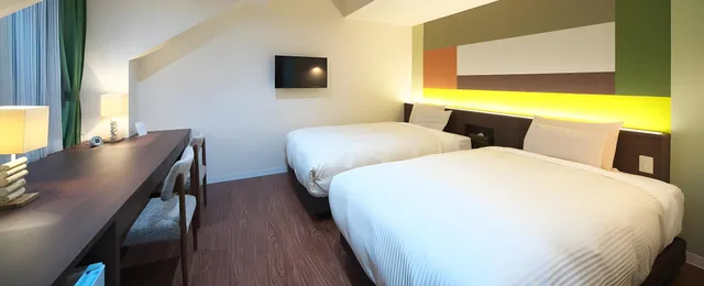 غرفة غربية سوبيريور بسريرين منفصلين بإطلالة على الجبل، KAWAGUCHIKO PARK HOTEL 1/2