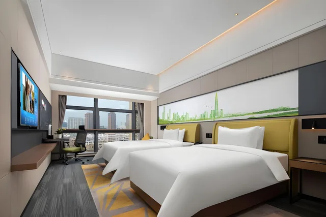 غرفة ديلوكس بسريرين منفصلين، Hampton by Hilton Shenzhen Bao‘an Stadium 2/2