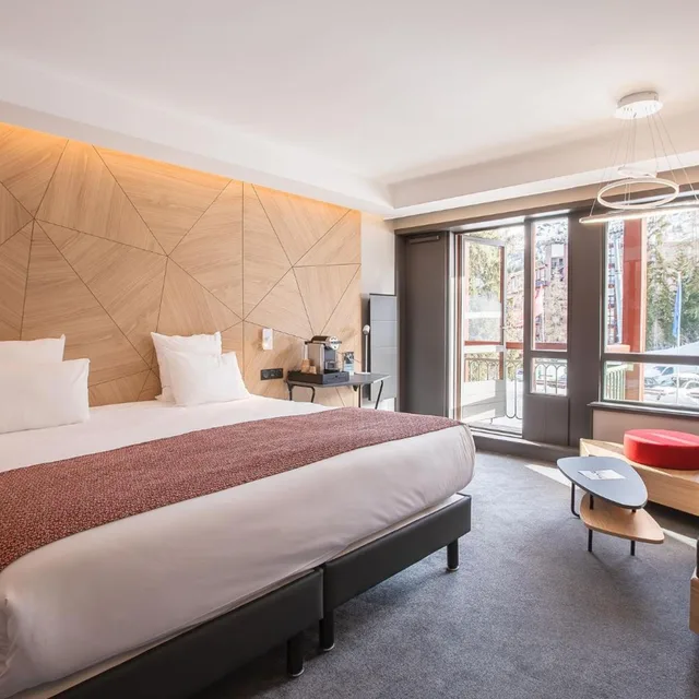 غرفة قياسية بشرفة، Hotel Mercure Les Arcs 1800 & Spa 2/6