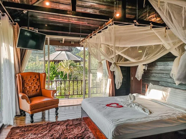 Pool, Villa, 1 King and 1 Single Beds, The White House Boutique Chiangrai 1/1