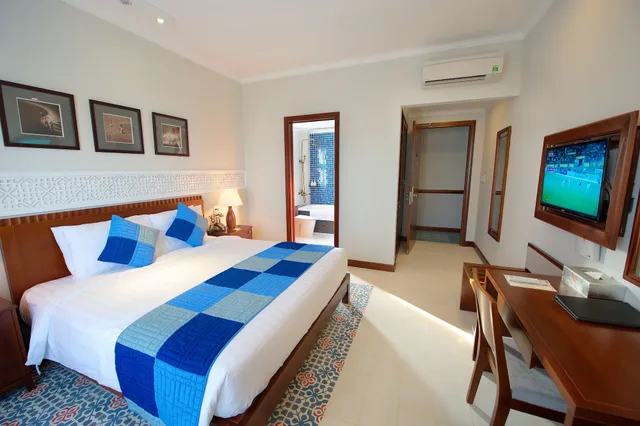 جناح عائلي بسرير كينج وسريرين مزدوجين بإطلالة على النهر بشرفة، Lantana Boutique Hoi An Hotel 5/10