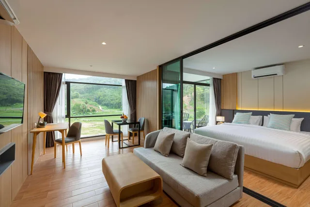 غرفة بريميوم بسرير مزدوج، Wyndham Garden Naithon Phuket 1/1