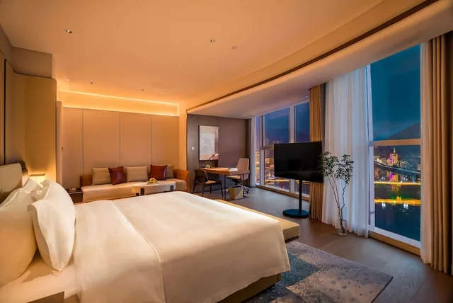 جناح ديلوكس بسرير كينج، Wyndham Grand Plaza Royale Yujia Anhua 1/1