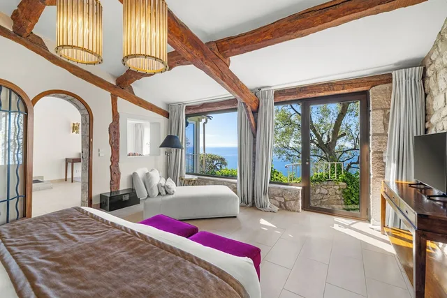 جناح جونيور بسرير فردي بإطلالة على البحر بغرفة نوم واحدة، Chateau De La Chevre D Or 2/8