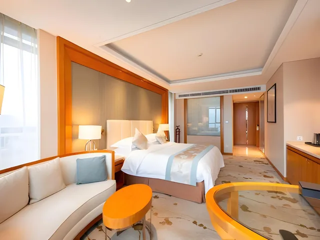غرفة بزنس بسرير مزدوج بإطلالة على النهر، Yiwu Shangcheng Hotel 2/2