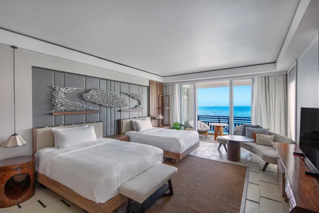 Hibiscus, Twin Beds, Beach Front، Shangri-La Le Touessrok, Mauritius 2/2