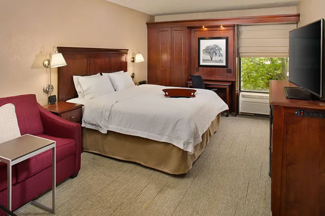 غرفة بسرير كينج مع أريكة، Hampton Inn Long Island-Islandia 4/6