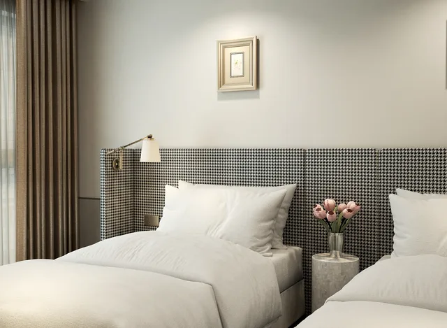 غرفة بسريرين منفصلين، Le Jardin Hotel Haute Couture 2/3