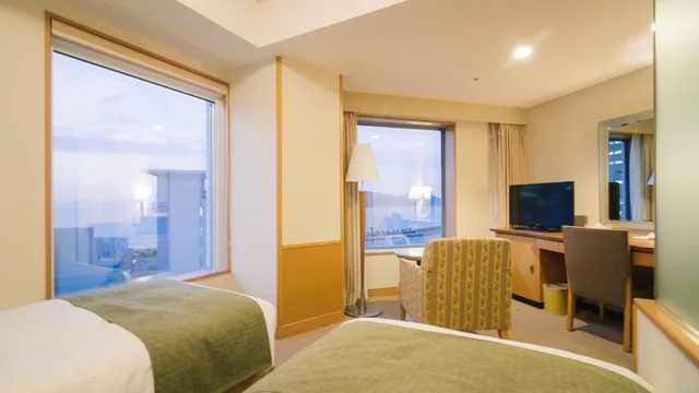غرفة اقتصادية بسريرين منفصلين، Jr Hotel Clement Takamatsu 1/1