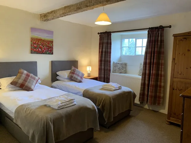 غرفة بسرير مزدوج أو سريرين منفصلين بحمام مشترك، Beech Hill House B & B 2/3